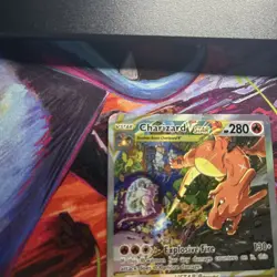 Pokemon TCG Charizard VSTAR SWSH262 Holo Black Star Promo Card Heavily Played - Image 5