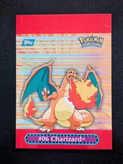 2000 Topps Pokemon Series 3 Pop Up #9 #06 Charizard Chase Card TV Animation DMG - Image 1
