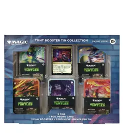 Magic: The Gathering TMNT Universes Beyond 5 Tin Sealed Booster Box Bundle - Image 1