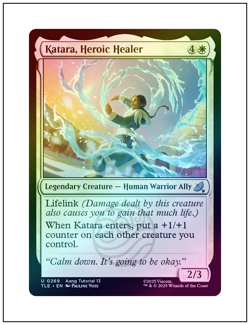 Katara, Heroic Healer, Foil, Magic the Gathering MTG NM - Image 1