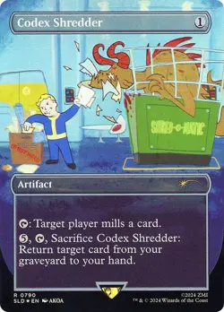 Codex Shredder (Rainbow Foil) Fallout Secret Lair Drop Foil MTG - Image 1
