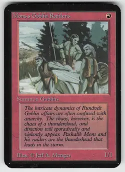 Mons's Goblin Raiders Alpha Edition Common MAGIC: THE GATHERING - Image 1