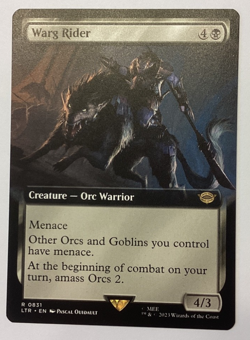 Warg Rider - Extended Art NM, English MTG The Lord Of The Rings: Tales Of Middle - Image 1