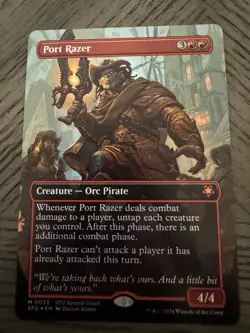 WOTC Special Guests Port Razer (Borderless) #33 (Foil) NM pack fresh commander - Image 2