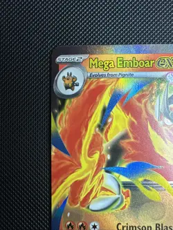 Mega Emboar ex 035 Holo Promo ME: Mega Evolution Promo Near Mint (stock# C95) - Image 3