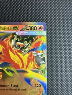 Mega Emboar ex 035 Holo Promo ME: Mega Evolution Promo Near Mint (stock# C95) - Image 4