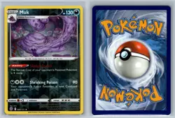 Muk 085/172 Rare Brilliant Stars Pokemon Card Reverse Holo Near Mint - Image 3