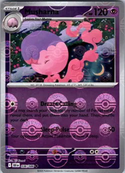 Musharna (Poke Ball Pattern) 036/086 Holo Uncommon Black Bolt Pokemon Holo NM - Image 1