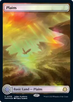 MTG FOIL Plains Judge 006 Full Art - Promo: General #006 - Image 1