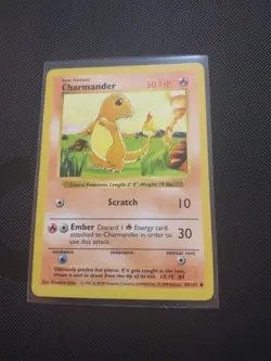Pokemon TCG Charmander Base Set Shadowless 46/102 - LP - Image 1