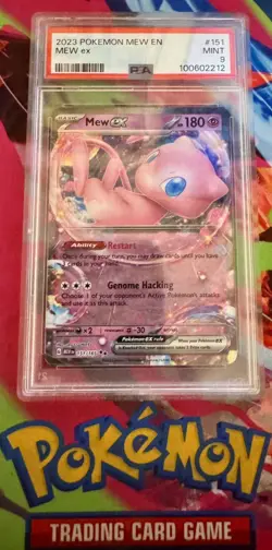 PSA 9 Mew ex 151 #151 Scarlet & Violet GEM MINT Pokemon EN-151 Ultra Rare 2023 - Image 1
