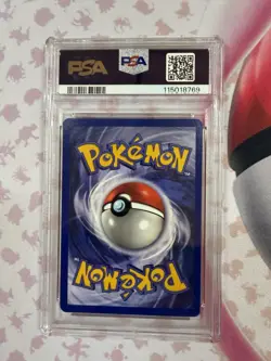 1999 Pokemon TCG Dragonite Movie Promo #5 Holo English WotC PSA 8 NM/MT - Image 2