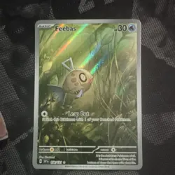 Pokemon TCG Feebas 198/191 Sv08: Surging Sparks Illustration Rare Holo Eng 2024 - Image 1