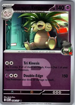 Team Rocket's exeggutor (Team Rocket) 078/217 ASC Pokemon Reverse Holo NM - Image 1