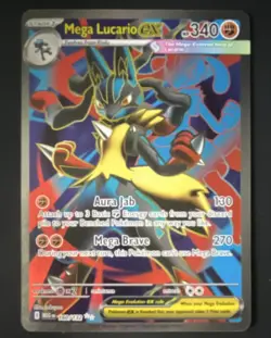 Pokemon Mega Lucario ex 160/132 Me01 Mega Evolution Full Art Holo Ultra Rare - Image 1