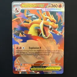 Mega Charizard Y ex 022/217 Ascended Heroes NM/M Pokemon - Image 1