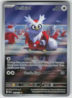 DELIBIRD 152/132 ILLUSTRATION RARE MEGA EVOLUTION POKEMON HOLO NEAR MINT - Image 1