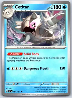 Cetitan 054/191 Common Surging Sparks Pokemon Near Mint - Image 1
