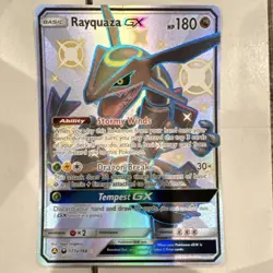 Pokemon TCG Rayquaza GX Alternate Art 177A/168 Jumbo Promo Holo 180 HP English - Image 1