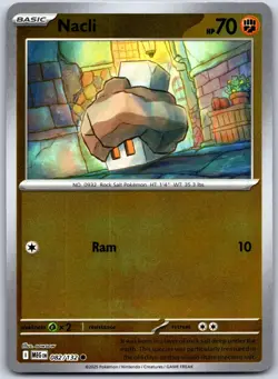 Nacli 082/132 Common Mega Evolution Pokemon Reverse Holo Near Mint - Image 1