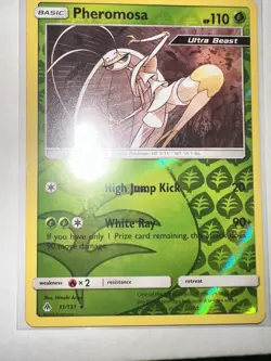 Pheromosa Reverse Holo Holo Rare Pokemon SM - Forbidden Light 11/131 NM - Image 1
