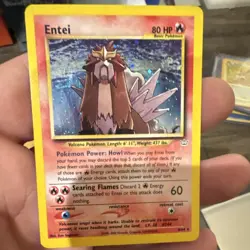 Pokemon TCG Entei Neo Revelation 06/64 Holo Rare 80 HP English 2000 Basic - Image 1