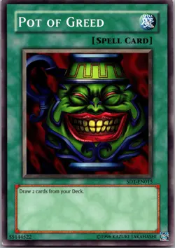 Pot of Greed SD1-EN015 Structure Deck: Dragon's Roar Yu-Gi-Oh MP - Image 1
