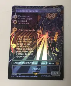 Summon: Bahamut (Borderless) Final Fantasy Foil - Image 1