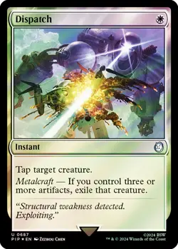MTG FOIL Dispatch Surge Foil - Fallout Commander #687 - Image 1