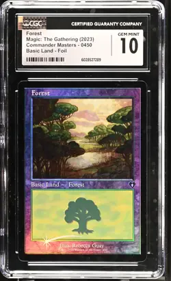 FOREST Commander Masters Foil Rebecca Guay CGC 10 Gem Mint MTG [Nostalgium] - Image 1