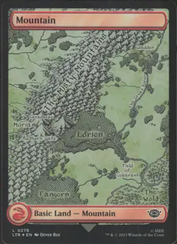 Mountain 278 Foil Magic: the gathering Lord of The RIngs - Image 1