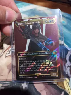 Noctis, Prince of Lucis (UB:FF) ~Alternate Art / Borderless / Surge Foil~ NM - Image 1