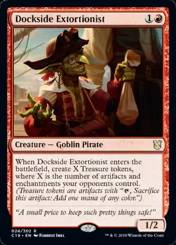 1x Dockside Extortionist Light Play, English Commander 2019 MTG Magic - Image 1