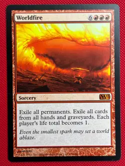 MTG 1X Worldfire X1 Core Set 2013 (M13) Magic - LP - Image 1