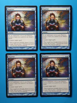 MTG 4x Deprive x4 LP Rise of the Eldrazi Magic Playset - Image 1