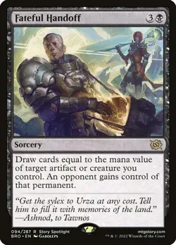 1x Fateful Handoff NM Eng MTG - The Brothers' War - Image 1