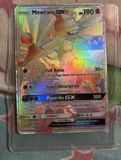 Pokemon TCG Mewtwo GX (Secret) 76/73 Shining Legends Holo - Image 1