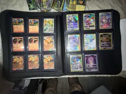 27 Pages Full Pokemon Top Loaded Binder Collection Cards + More Pokemon Cards - Image 2