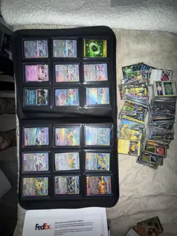 27 Pages Full Pokemon Top Loaded Binder Collection Cards + More Pokemon Cards - Image 5