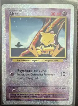 Pokemon Abra 67/110 Legendary Collection Reverse Holo Common Basic 30 HP Card - Image 1