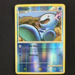 Wooper 88/123 HeartGold SoulSilver Reverse Holo Common Nintendo Pokemon Card - Image 1