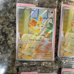 Pokemon TCG 2025 Fennekin MEP 080 Holo Promo 9-Card Lot English - Image 2