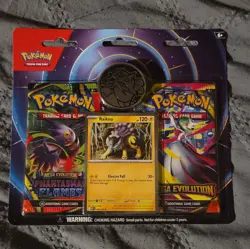 Pokemon Raikou Foil Card, 2 Booster Packs & Metallic Coin Blister Pack Sealed - Image 1