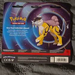 Pokemon Raikou Foil Card, 2 Booster Packs & Metallic Coin Blister Pack Sealed - Image 2