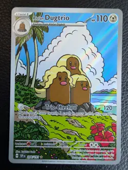 Alolan Dugtrio - 208/191 Surging Sparks (Pokemon) Full Art Illustration Rare - Image 1