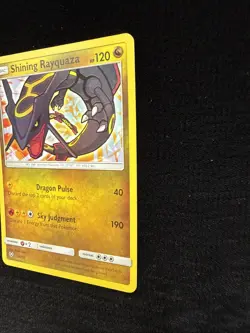 Shining Rayquaza - 56/73 - Pokemon Shining Legends Sun & Moon Ultra Rare Card LP - Image 2