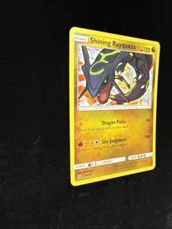 Shining Rayquaza - 56/73 - Pokemon Shining Legends Sun & Moon Ultra Rare Card LP - Image 3