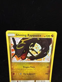 Shining Rayquaza - 56/73 - Pokemon Shining Legends Sun & Moon Ultra Rare Card LP - Image 5