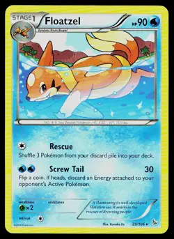 Pokemon Card Flashfire Floatzel 29/106 Rare - Image 1