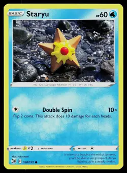 Pokemon Card Brilliant Stars Staryu 030/172 Common - Image 1